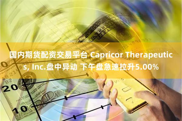 国内期货配资交易平台 Capricor Therapeutics, Inc.盘中异动 下午盘急速拉升5.00%