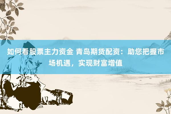 如何看股票主力资金 青岛期货配资：助您把握市场机遇，实现财富增值
